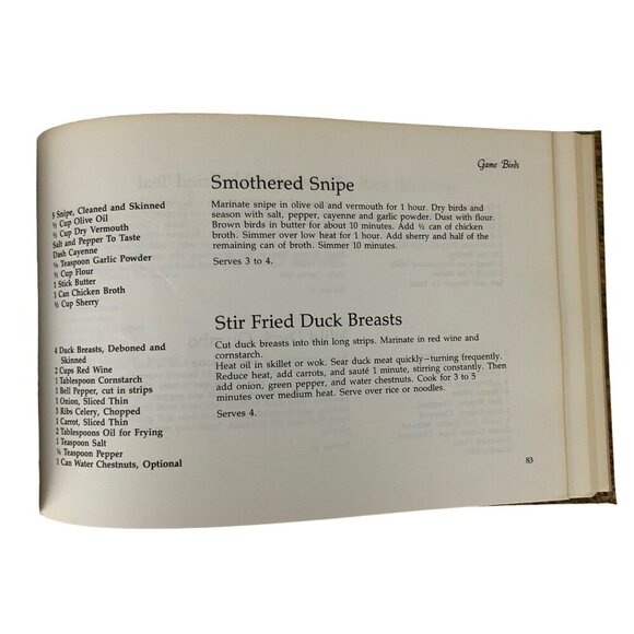 Its All In The Game: Family Secrets Of Texas Wild Game Cooking Hardcover 1986 - Picture 6 of 11